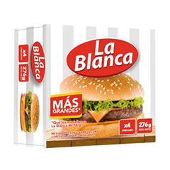 Hamburguesa Clasica La Blanca 4 Un 276 Gr