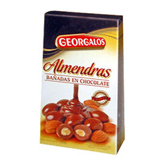 almendras con choco. 100g