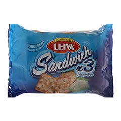 Galletitas Sandwich Leiva Pack 3 Un 330 Gr