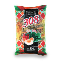 Fideos Semolin Tricolor 308 500 Gr