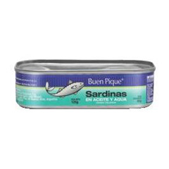 Sardinas En Aceite Y Agua Buen Pique 125 Gr