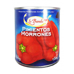 Pimientos Morrones Enteros Comunes La Banda 220 Gr