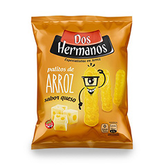 dos hermanos palitos de arroz sabor queso 80g