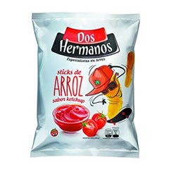 sticks de arroz sabor ketchup(dos hermanos)
