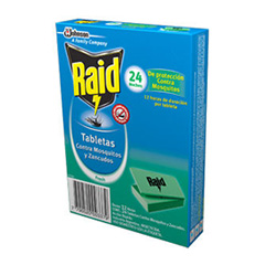   Tabletas Mata Mosquitos Fresh Raid 24 Un 