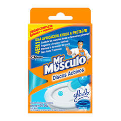 Disco Adhesivo Inodoro Marina Mr Musculo 30 Gr