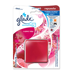 Aromatizador Glade Sensations Glass Repuesto I Love You