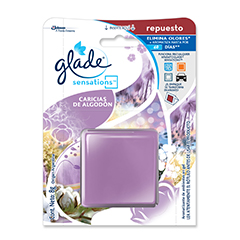 Aromatizante Glade Sensations Repuesto Caricias de Algodón gel x 8gr