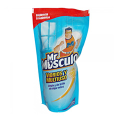 LIMPIADOR MR MUSCULO VIDRIOS Y MULTIUSO .D.P 500 ML