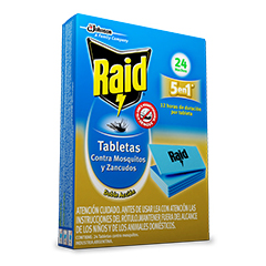 TABLETA RAID MOSQUITOS 24 UN
