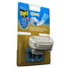 APARATO INSECTICIDA RAID PARA TABLETAS CONTRA MOSQUITOS 1U