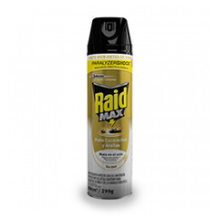 Aerosol Raid Mata Cucarachas y Arañas Sin Olor X 360 Ml