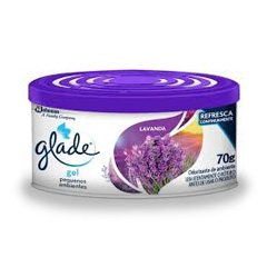 Desodorante Ambiental Glade Gel Campos De Lavanda x 70 Gr.