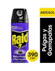 Insecticida Raid mata pulgas y garrapatas x 400 cc. aerosol