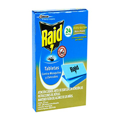TABLETAS RAID MOSQUITOS 24U
