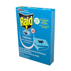 TABLETAS RAID MOSQUITOS 12U