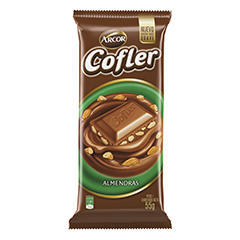 CHOCOLATE COFLER LECHE CON ALMENDRAS 55 GR