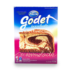 Bizcochuelo Godet Marmolado x 480 Gr.