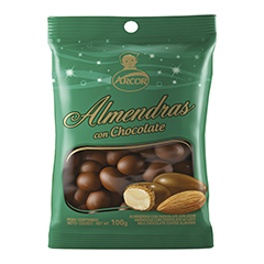 Almendras Con Chocolate Leche Navidad 100 Grs_unidad