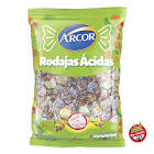 Caramelos duros frutales rodajas acidas Arcor x 150 gr.