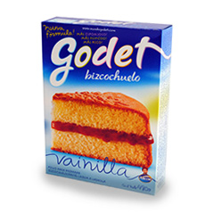Bizcochuelo Godet Vainilla x 480 Gr.