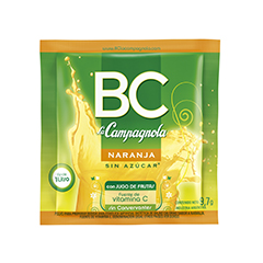 Jugo En Polvo Bc Naranja x 8,5 Gr.
