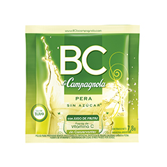 Jugo En Polvo BC Pera x 9.5 Gr.