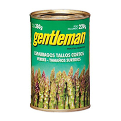 ESPARRAGOS GENTLEMAN VERD.T. COR.380 GR