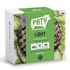 Hamburguesas Paty De Carne Light x 4 Unidades.