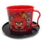TAZA C/PLATO ANGRY BIRDS