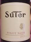 Vino tinto Suter pinot noir x 750 ml.