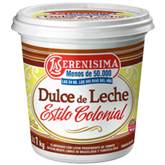 DULCE DE LECHE LA SERENISIMA ESTILO COLONIAL 1KG