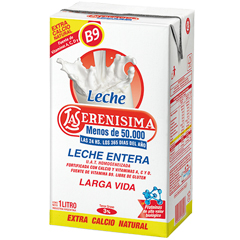 LECHE LA SERENISIMA LARGA VIDA ENTERA B9 CAJA 1 LT
