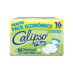 TOALLAS CALIPSO PLUS CON ALAS 16 U