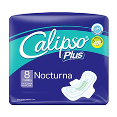 Toallas Femenina Nocturna Plus Con Alas Calipso 8 Un