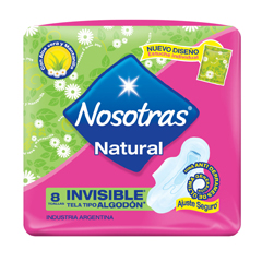 Toallitas Natural Invisible Nosotras 8 Un