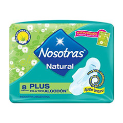 Toallitas Plus Natural Nosotras 8 Un