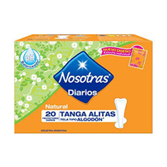 Protectores Diarios Tanga Alitas Nosotras 20Un 
