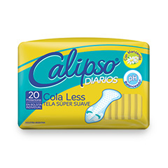 Protectores Diarios Calipso Cola Less x 20 Unidades