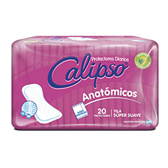 Protectores Diarios Calipso Anatómicos x 20 Unidades