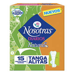 Protectores Diarios Nosotras Tanga alitas  x 20 Unidades