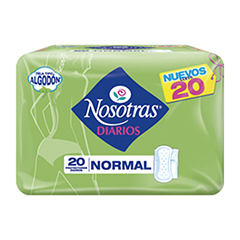 Protectores Diarios Nosotras Normal  x 20 Unidades