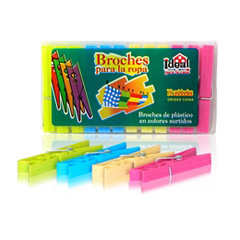 Broches De Plastico Ideal 12 Un