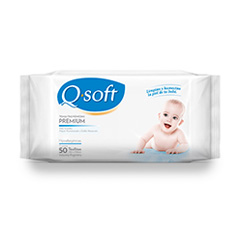 Toallitas Humedas Con Aloe Vera Y Vitamina E Q Soft 50 Un