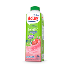 Yogur Bebible Frutilla  Ilolay Tetra X 1Lt