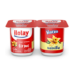 Yogur Firme Entero Vainilla Ilolay 2 X 120 Gr