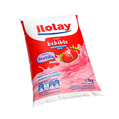 ILOLAY YOGUR BEBIBLE SACHET FRUTILLA X 1LT