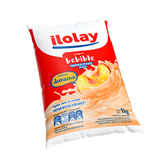 ILOLAY YOGUR BEBIBLE SACHET DURAZNO X 1LT