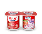 Yogur batido Ilolay entero sabor frutilla x 125 gr.