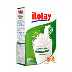 Leche en polvo descremada ilolay 800 g_unidad